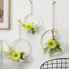 Artificial Flower Wreath, Sustainable Hanging Ornaments, with Elegant Flower Decorations for Bedroom Living Room Balcony Cafe Nursery