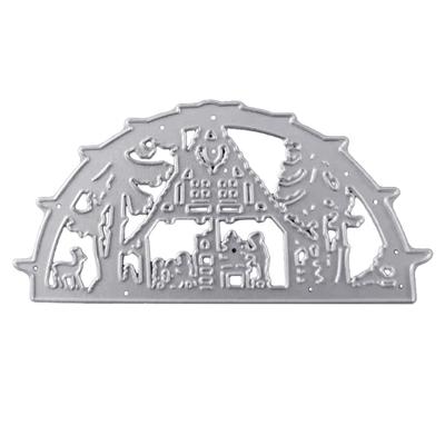 Christmas House Metal Cutting Dies Stencil DIY Scrapbooking Album Paper Template
