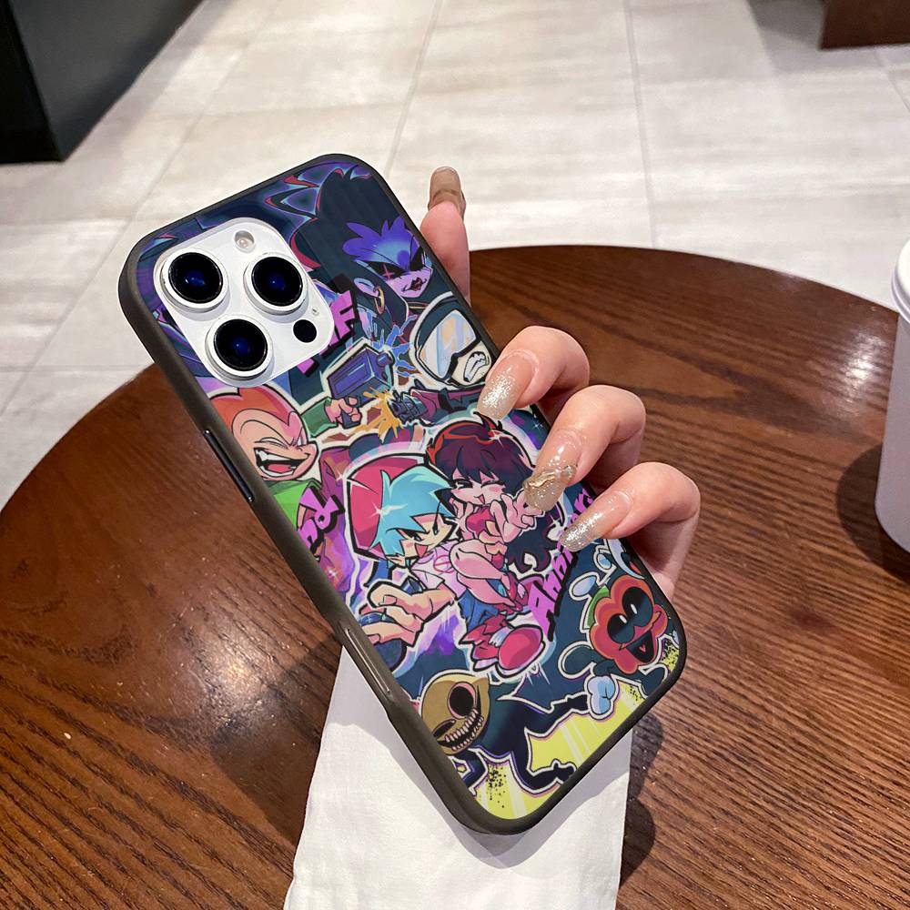 Music Game Friday Night Funkin Phone Case For IPhone 17 16 15 11 12 13 14 Pro Max Soft Corrugated Silicone Cover Case