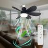 Intelligent Ceiling Fan with Light, Remote Control, Adjustable LED, 6 Blades, Ceiling Fan Installation, Hard Wired, 85V-265V Voltage, Lighting