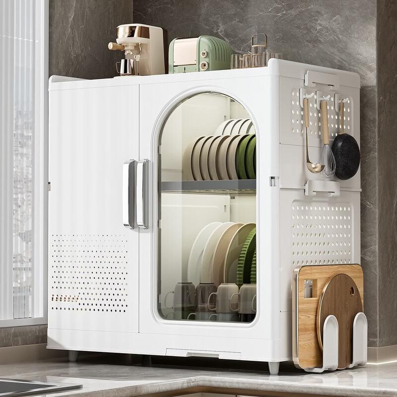 Brangdy Countertop Dish Storage Cabinet