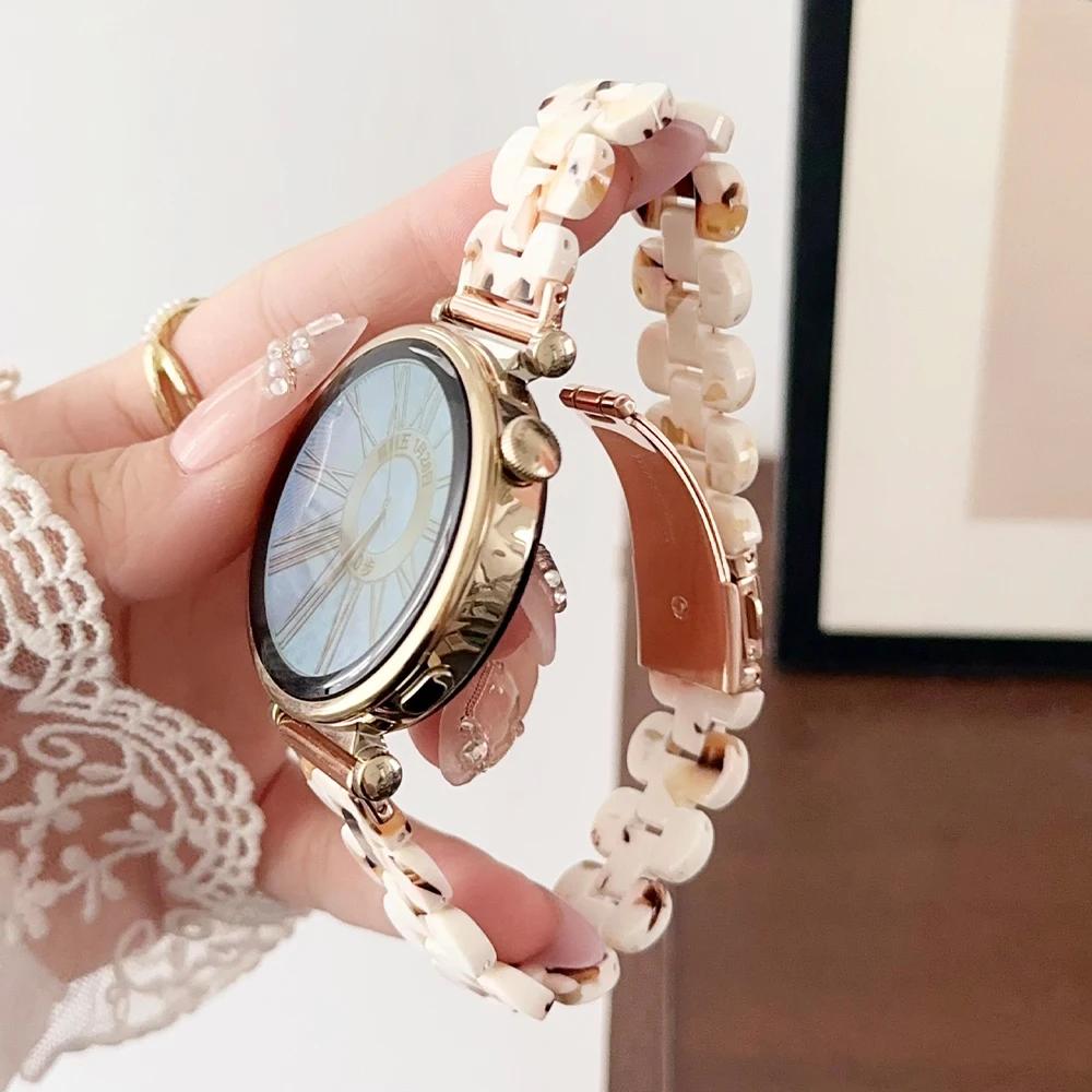 Harzarmband für Huawei Watch GT 4 41mm 46mm 18mm 20 22mm Schlankes Armband für Samsung Galaxy 4 5 pro 6 Classic 44mm 40mm Damen Armband