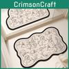 Silicone Diatom Mud Floor Mat With Water Absorption For Living Room And Bathroom