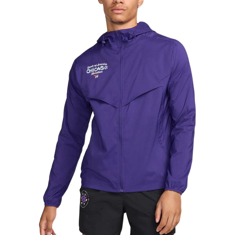 

Nike Logo Pattern Hooded Zip-Up Long Sleeve Jacket Men jackets Purple FV6203-566 L