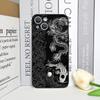 Aesthetic Stylish Cool Black Dragon Printed Phone Case for iPhone 17 16 12 11 14 13 15 Pro Max Mini XS MAX XR 7 Plus Soft Cover