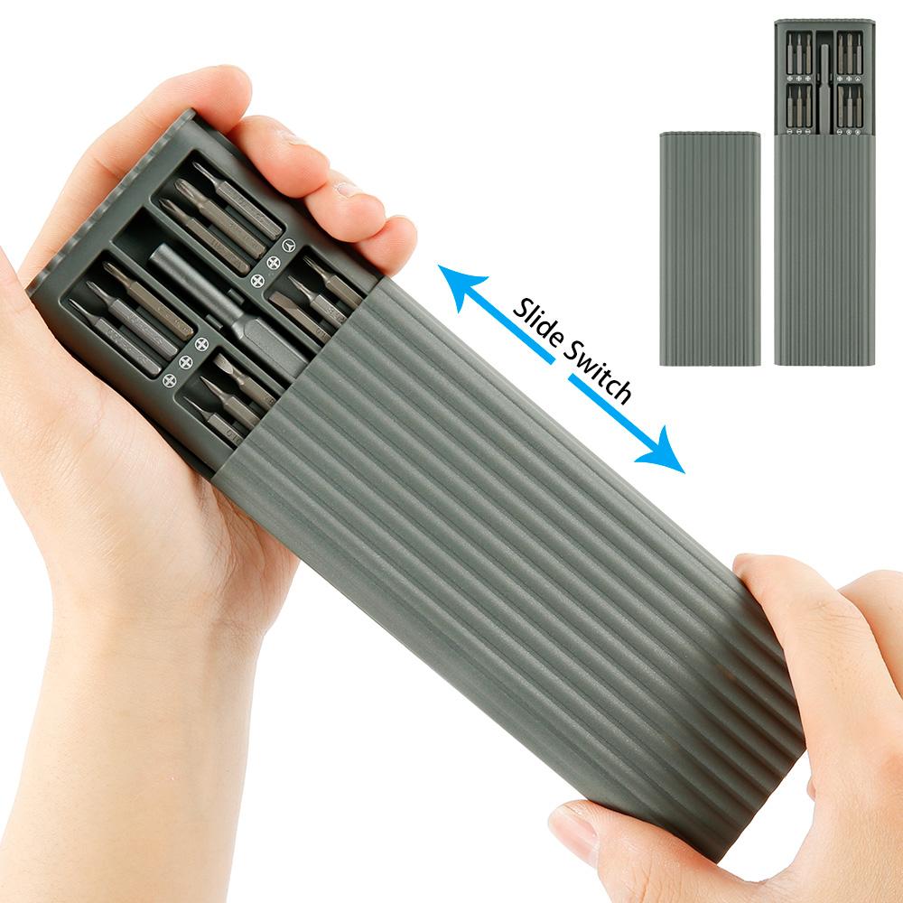 25-teiliges Präzisionsschraubendreher-Set Kleines Schraubendreher-Set mit Etui Magnetisches Mini-Schraubendreher-Set für Uhr Tablet-PC Spielkonsole