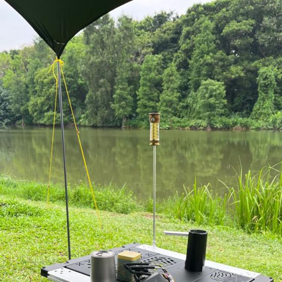 Hliníková slitina Kempingový IGT Závěsný stojan na lampu Odnímatelný stojan na lucernu Držák kempingového světla IGT stůl Kempingové příslušenství