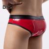 Men Sexy Bikini Briefs Patchwork Color Front Hollow Low Rise Panties U Convex Design Breathable Underpants