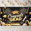 Graduation Banner Backdrop 2025 Graduation Party Decorations Congratulations Graduate Banner 71x43 Inches Outdoor Decor Yard Signs for Celebration