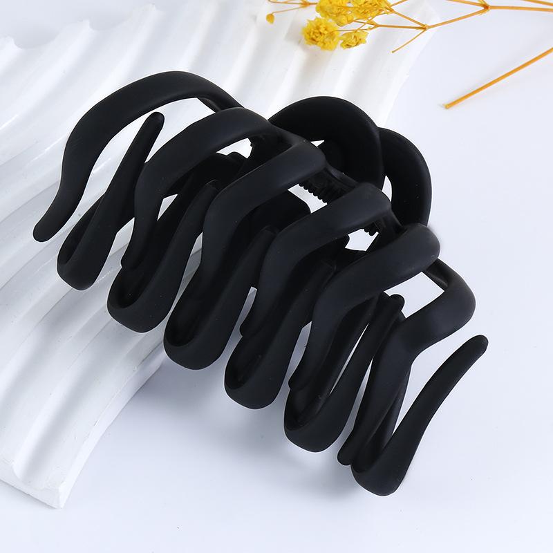 Women's large claw Frosted ghost claw back head bun hair ponytail hair grab Simple claw with summer all-match shark clip