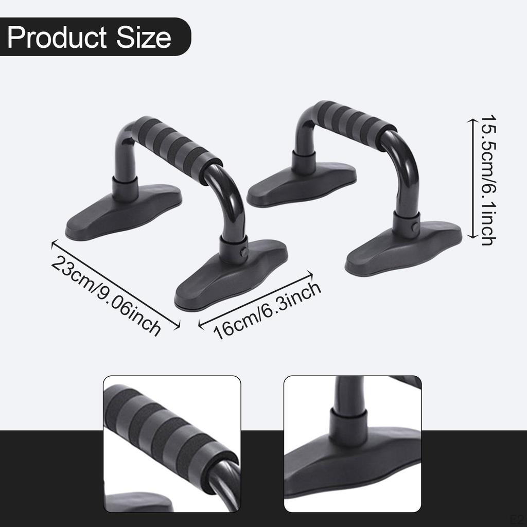 2 Pieces Push Up Stands Pushup Portable Multifunctional Chest Muscle Training Supports