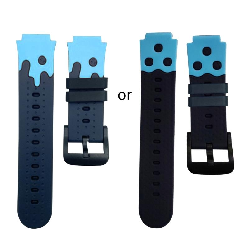 Replacement Silicone Watch Strap Sweat-proof Bracelet Watchband Universal for 16mm/20mm Width Kid Phone Watch