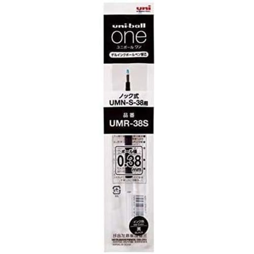 Mitsubishi Pencil Uniball One Refill 0.38mm Black UMR38S.24 [x 4]