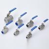 304 Stainless Steel Mini Ball Valve with Male/Female Threads, Quick Connect, 1/2, 3/4 inch
