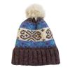 Cat Brother Retro Fair Isle Pom-Pom Knit Hat - Autumn/Winter Warmth