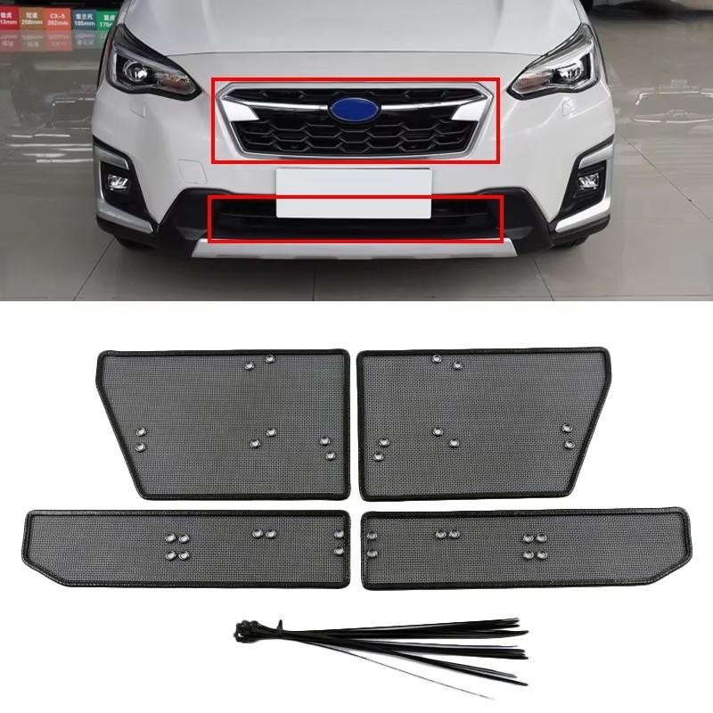 For Subaru XV Crosstrek 2018     Front Grille ect Net Screening Protection Mesh Cover Car Styling Accessories