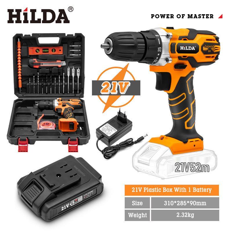 Rechargeable Multifunction Electric Impact Drill and Screwdriver