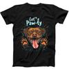 Let's Pawty Party Dog Lover Meme Funny Gift Black T Shirt 247