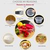 Clear Disposable Round Food Containers with Lids