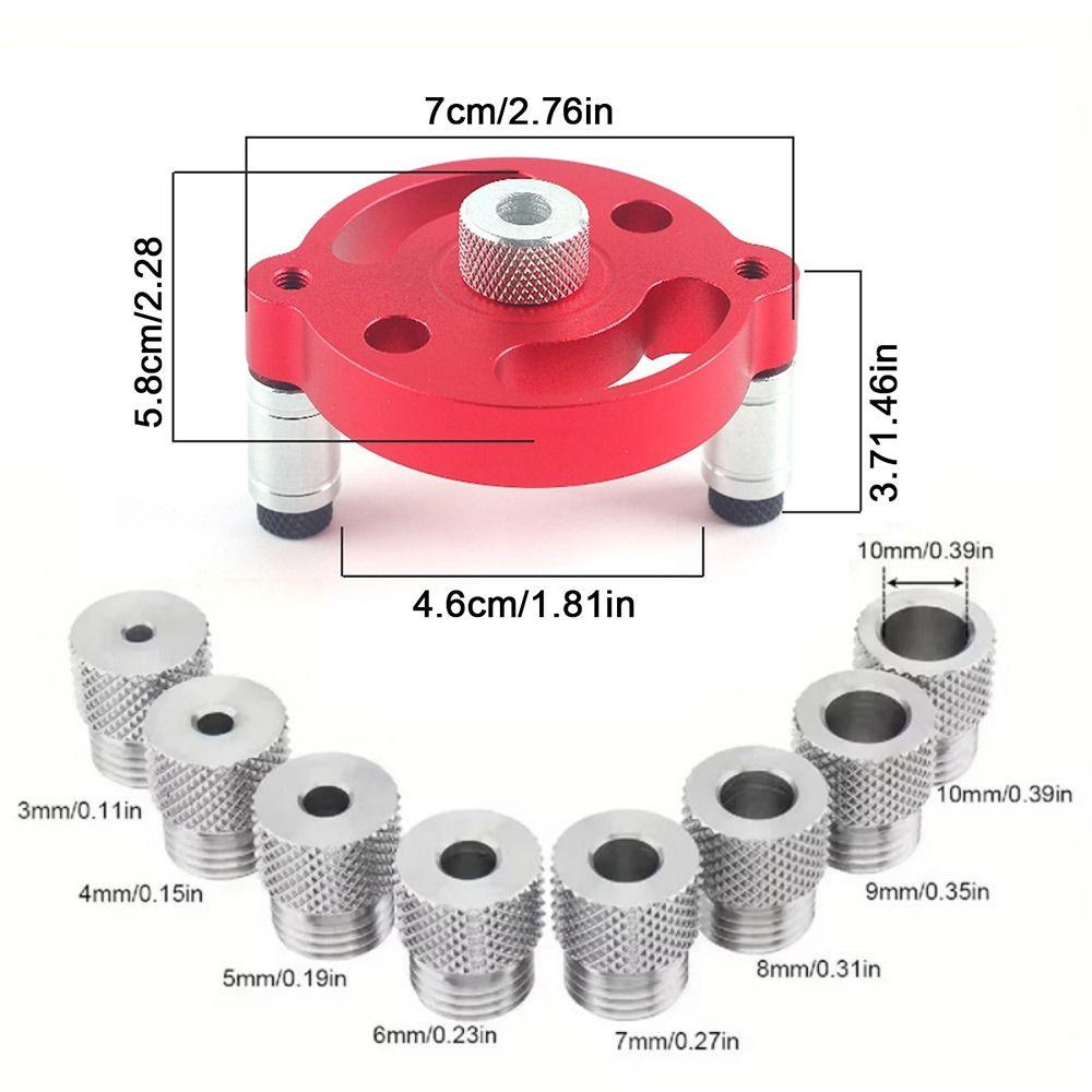 3-10mm Self Centering Drill Guide Locator Woodworking Hole Puncher  Woodworking Tools
