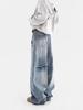 New Autumn/Winter Women's Distressed Retro Wide Leg Jeans