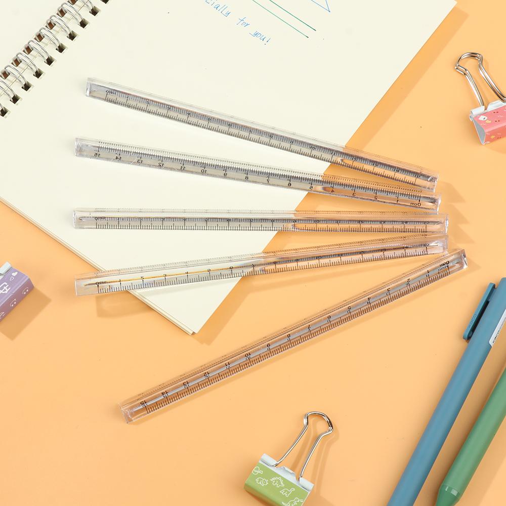 

School Supplies Measuring Tools Plastic Ruler Triangular Rulers Transparent Triangle Ruler