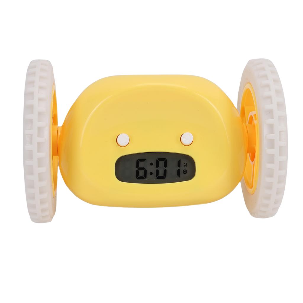 Extra Loud Alarm Clock for Heavy Sleepers On Wheels Roll Run Away Vibrating Smart Snooze Digital Alarm Clock for Bedroom
