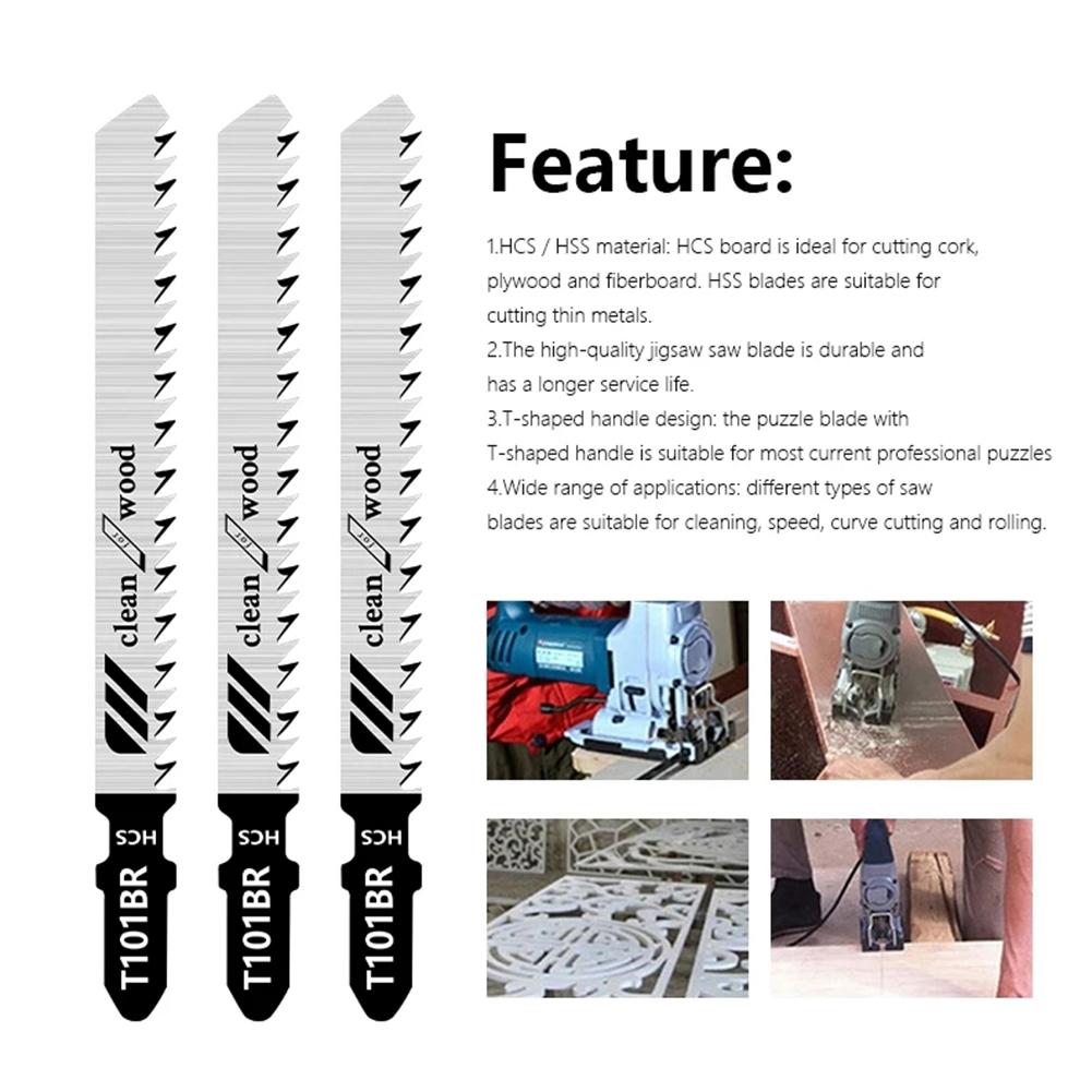 5PCS/set Jigsaw Blades 100mm Down Cutting Fits Power Tool