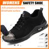 Anti-Puncture Men's Work Shoes Steel Toe Men's Safety Shoes Lightweight Slip Resistant Shoes Man Sneaker
