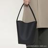Leather Bucket Bag High-quality Large-capacity One-shoulder Female Fashionable All-matching Commuting Tote
