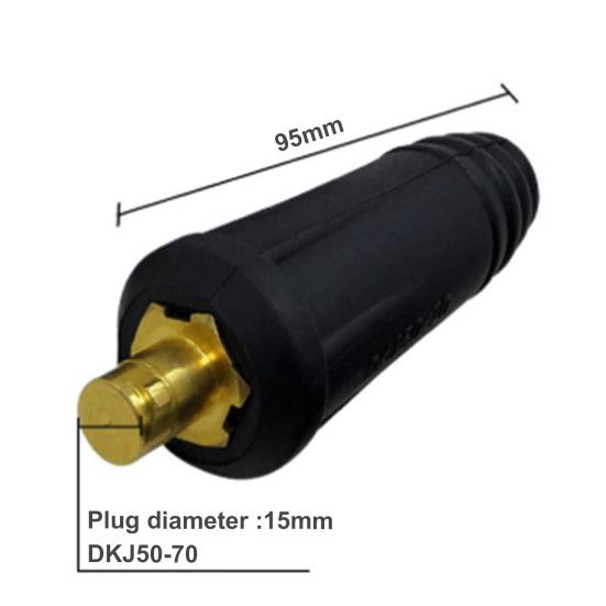 DKJ25-50-70 European Style Quick Fitting Welding Cable Panel Connector Adapter