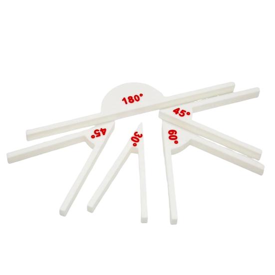 2/5Pcs Geometric Ornaments Teaching Auxiliary Props 30-45-60-180 Degrees Improve Skills Science Education Cognition Teaching Model