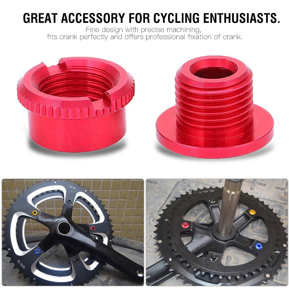 Bikes Road Chainwheel Screws & Nut Parts for Single Dental Plate Black