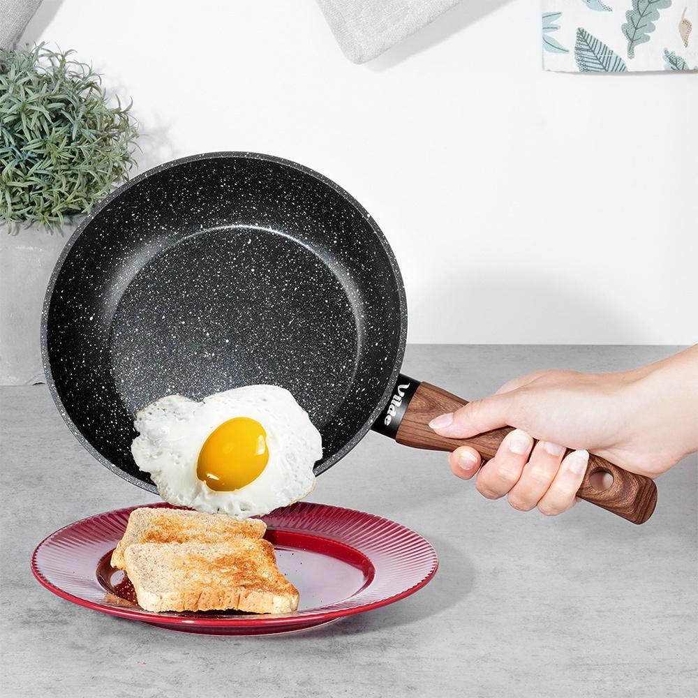 Black&Wood Granite Frying Pan Set 20/24 Cm 2 Pcs.