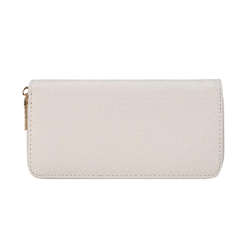 2025 Korean Style Women's Medium-Long PU Embossed Wallet with Multi-Card Slots and Coin Purse