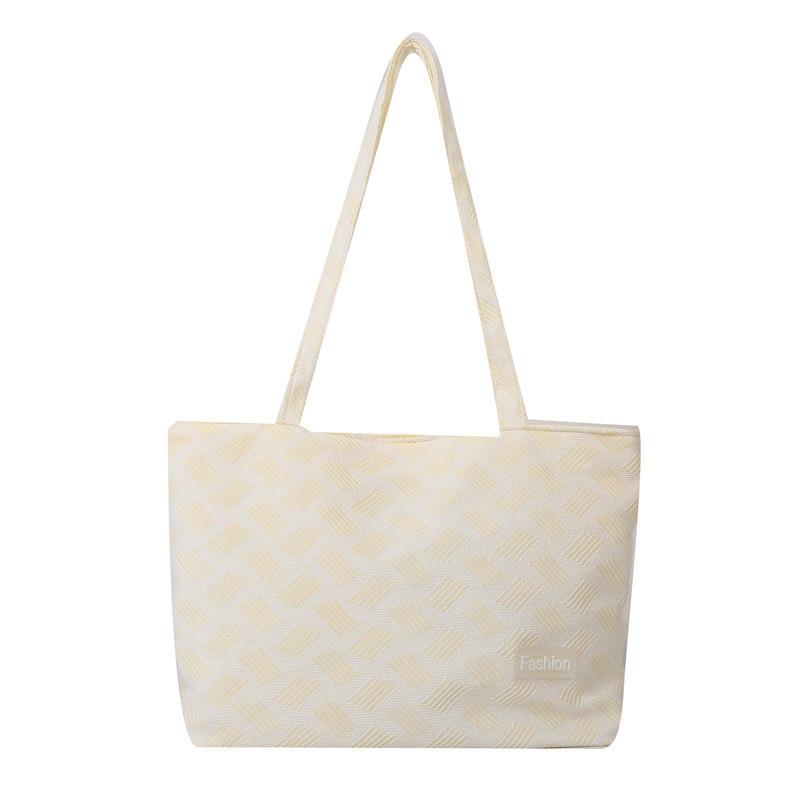 Fashionable Large Capacity Shoulder Bag 2023 New Trendy Plaid Women s Handbag жёлтый