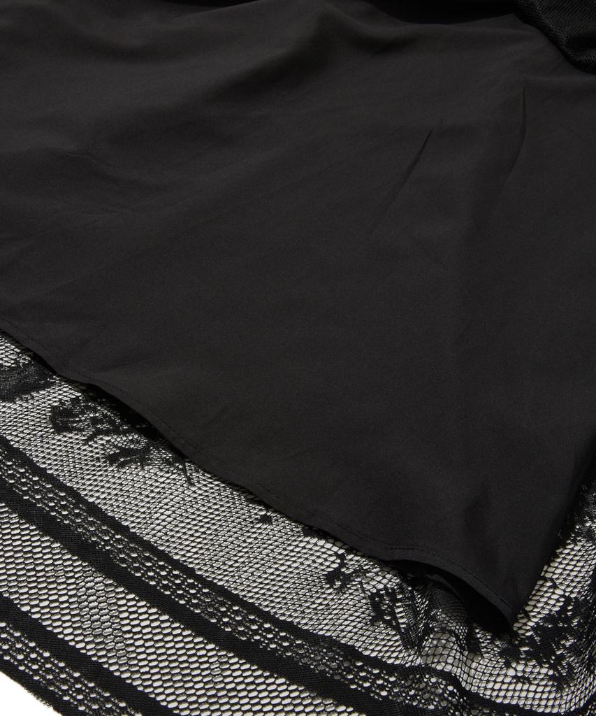 Penfield Lace Flare Long Skirt Black_Fs1Ws14F