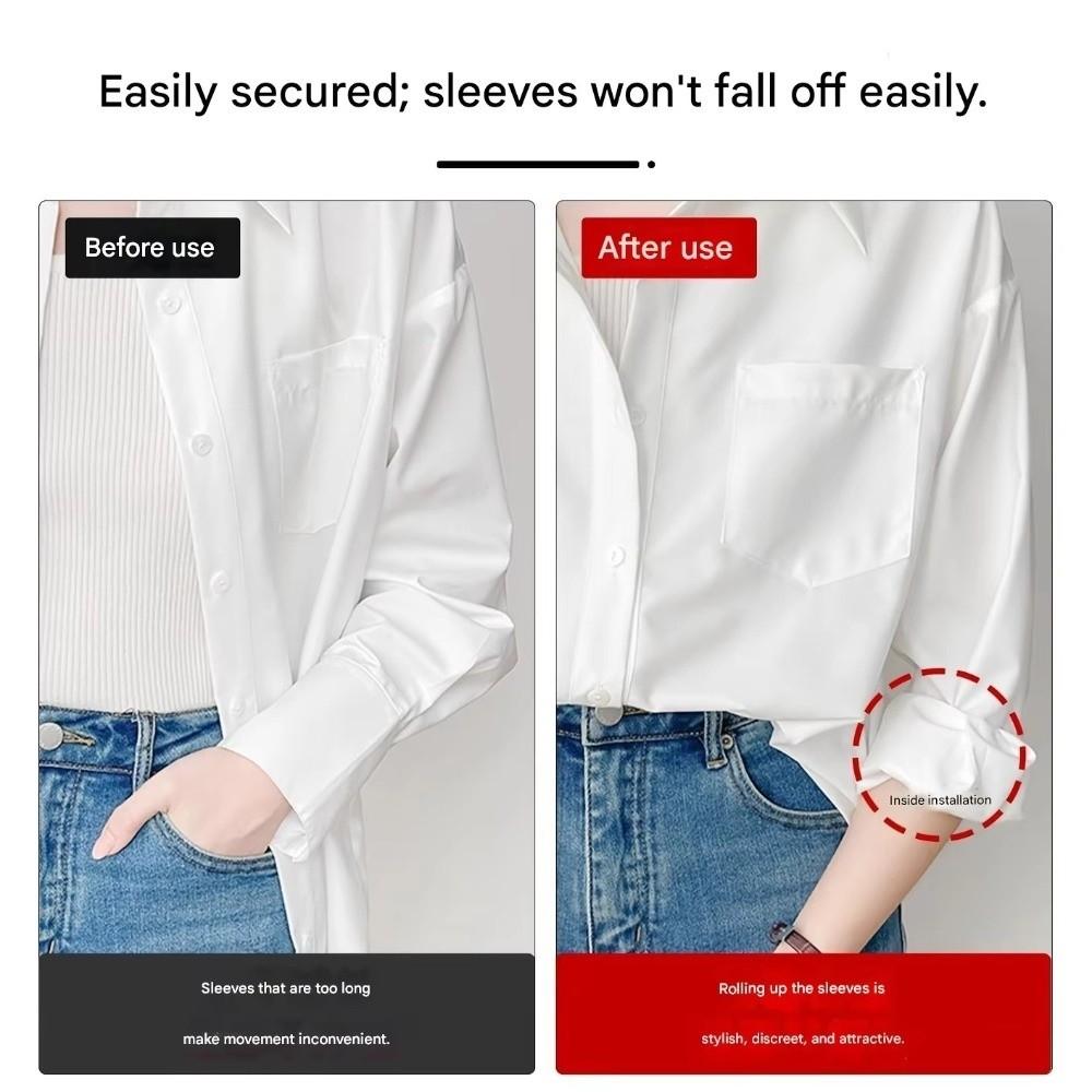 2Pcs Elastic Shirt Sleeve Holders Lace Stretch Cuff Fasteners Fashion Shorten Sleeve Length