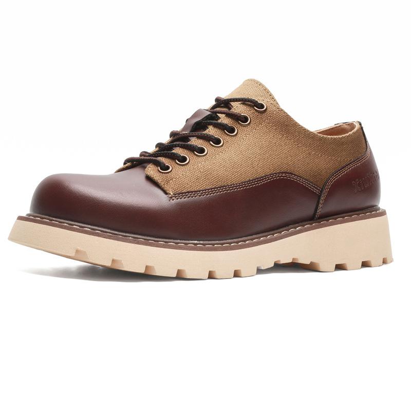 

Кожаные туфли мужские Martin tooling shoes низкие ретро британские модные мужские повседневные новые большие кожаные туфли 20259-J 44 светло-коричневого