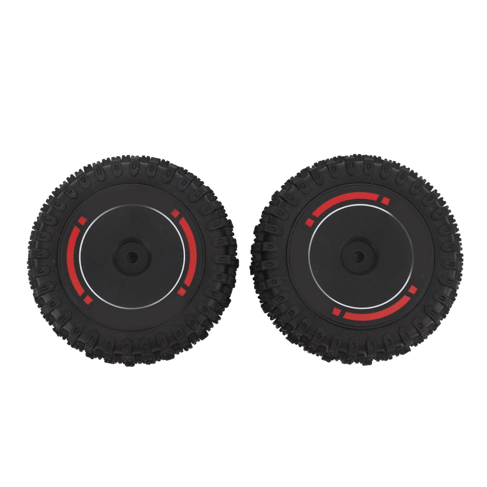 

2pcs RC Car Rear Tire Good Grip Anti Slip Rubber Rear Tire Replacement for WLTOYS 124010