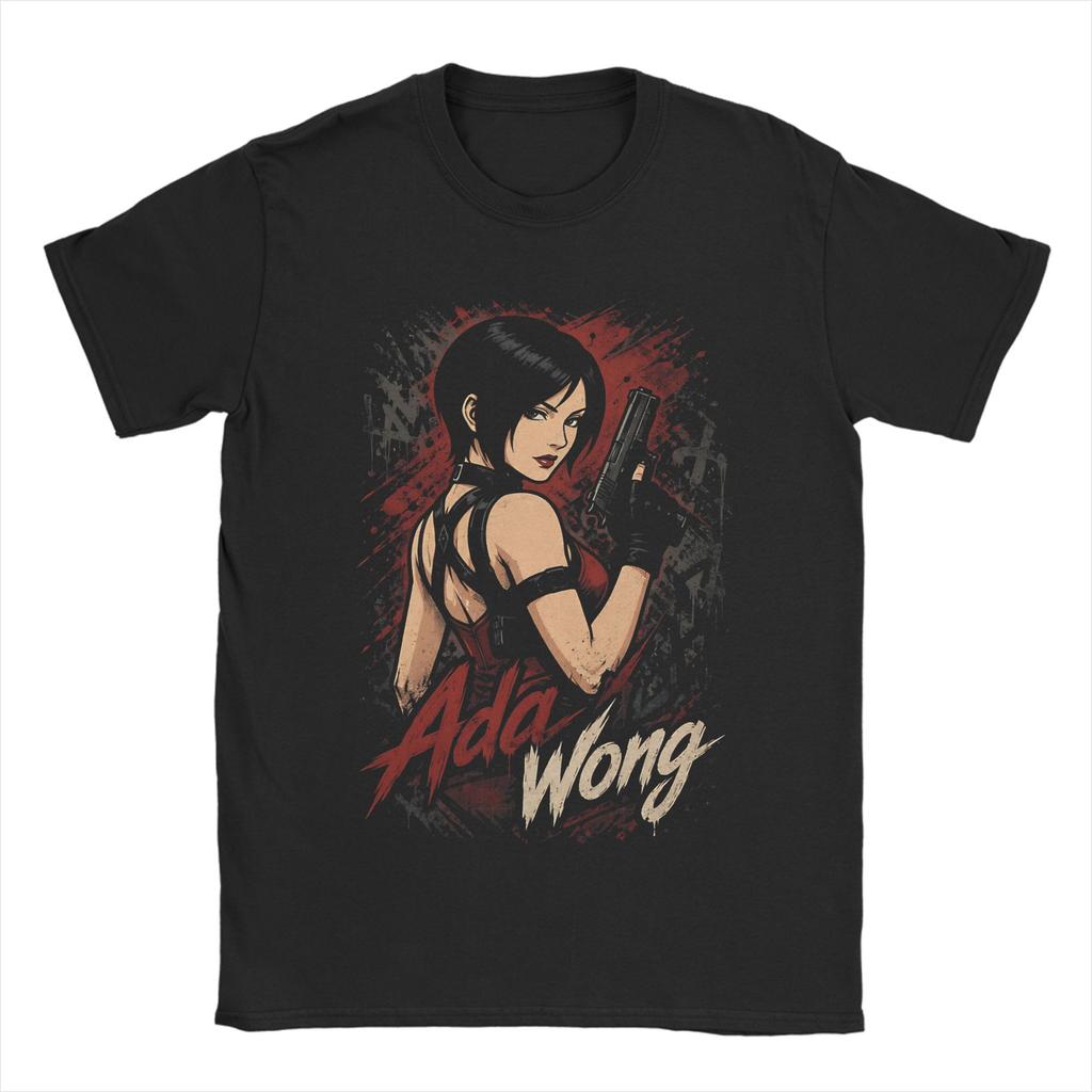 Novelty Ada Wong TShirt Unisex Crewneck Short Sleeve Clothing Cotton Summer Top Tee
