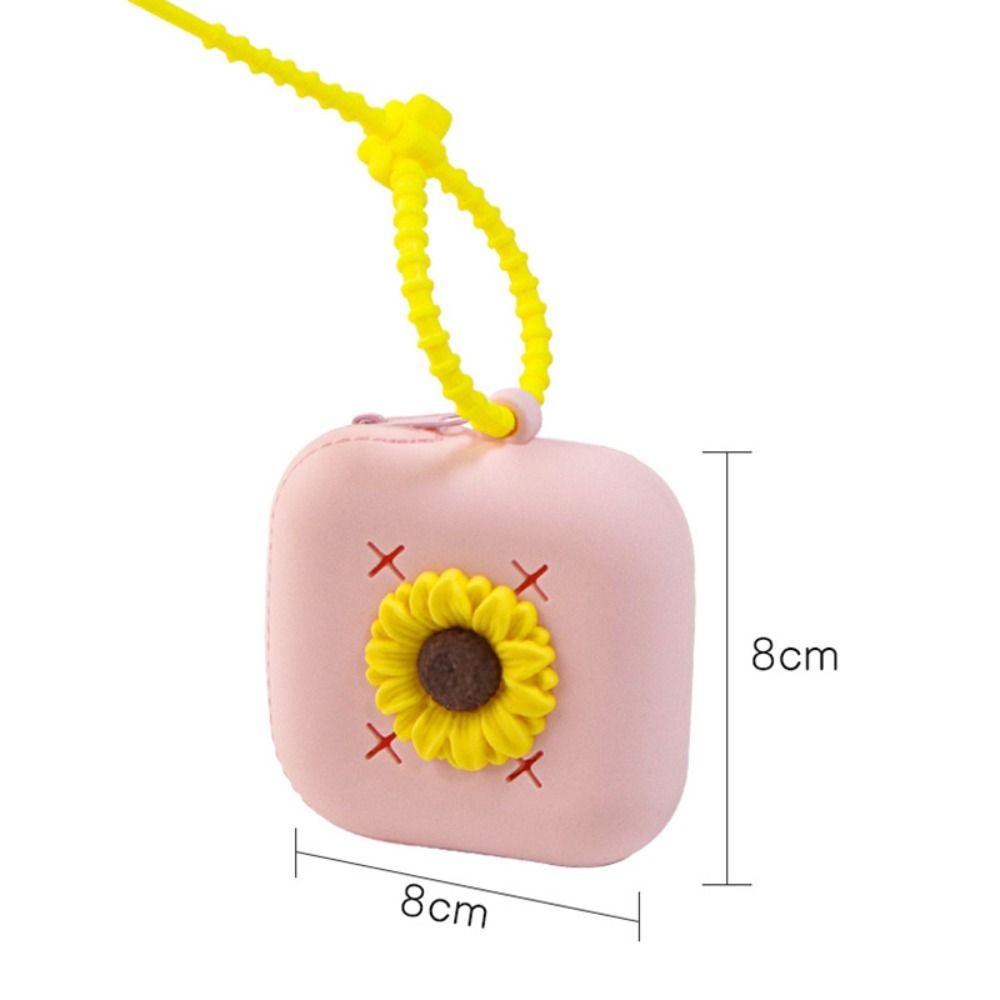 New Holes Coin Purse Silicone Zipper Card Holder Storage Bag