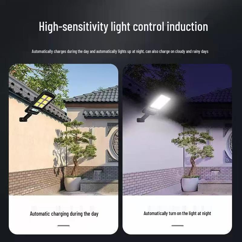 Cross-Border Solar Street Light: Human Body Induction, Waterproof Wall & Courtyard Light with Remote Control