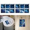 Pack of 12pcs PVC 3D Safety Anti-slip Bathtub Stickers Murals Treads 13x13cm