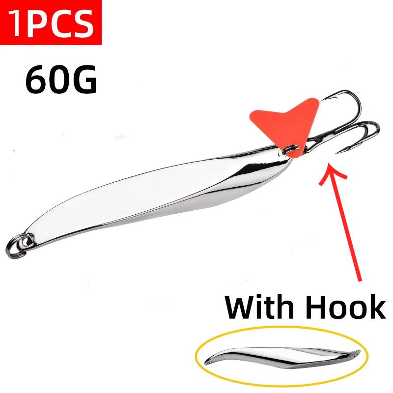Fishing Spoon Lures High Reflective Die Cast Metal 1/3 PCS Sharp Hooks Perfect for Outdoor Fishing Camping Gifts