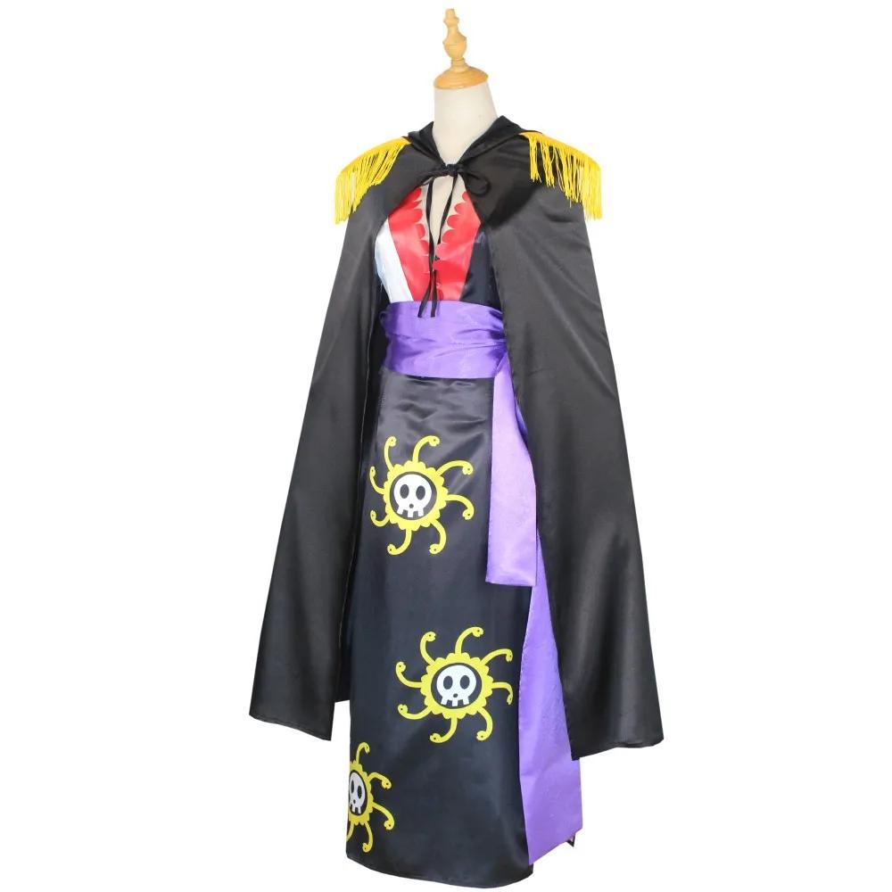 Anime Boa Hancock Cosplay avec cape Boa robe Costume marin Costume Boa Hancock Cosplay Costume taille personnalisée robe no