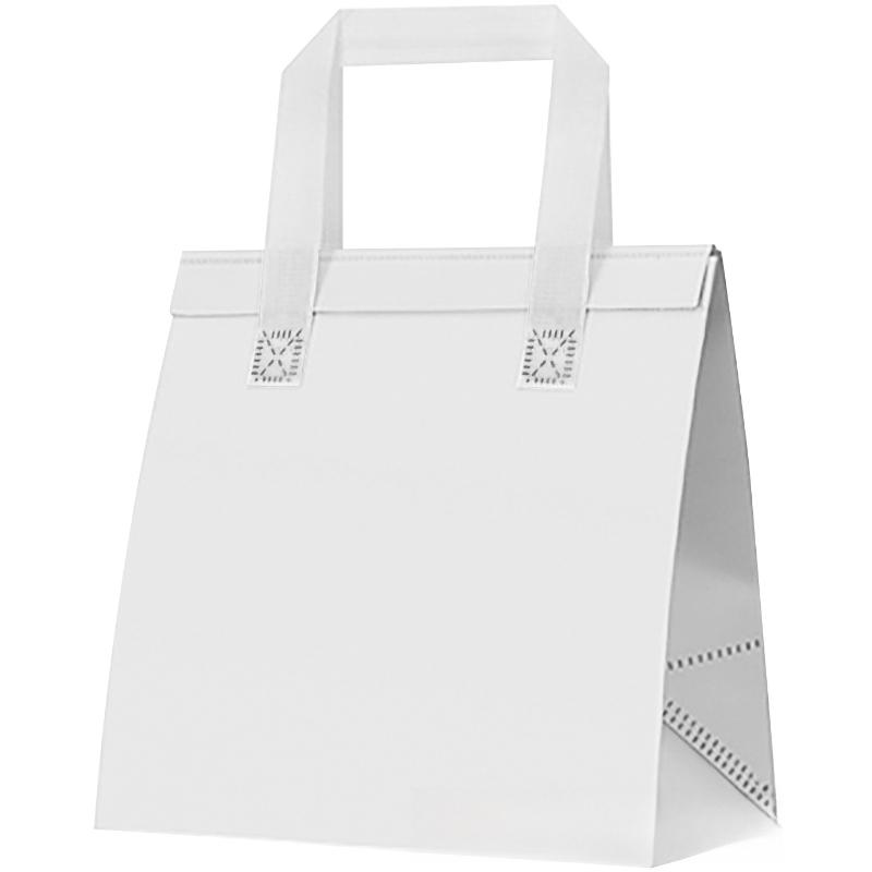 

Non-woven Pockets Delivery Catering Milk Tea Packaging Bag Ice Cream Cold Drinks Cakes Insulated Aluminum Foil Pouchs 100pcs Portable Tote Bags 12x10x28cm 100pcs белый