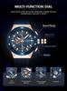 CURREN 8462 Men's Waterproof Chronograph Sports Watch with Calendar and Six-Hand Quartz Movement.