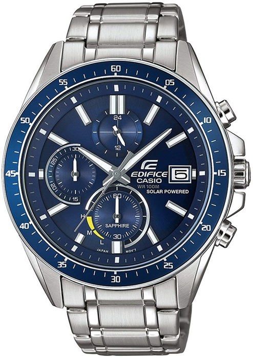 Montre en acier inoxydable EDIFICE - CASIO - Gris - Quartz - Verre saphir