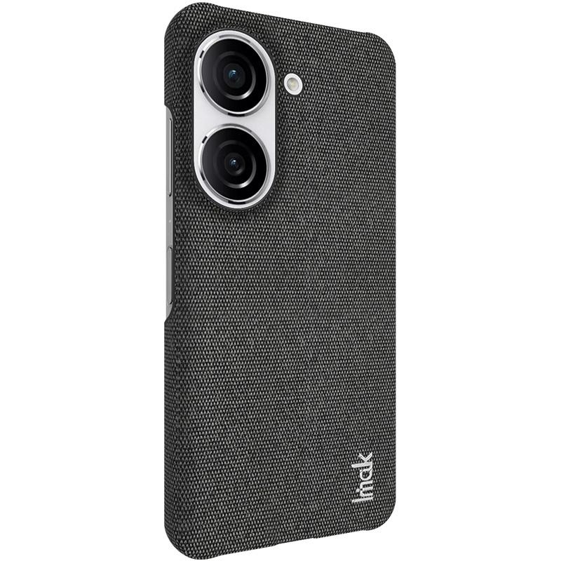 IMAK Ruiyi Serie für Asus Zenfone 9 5G/Zenfone 10 5G Stofftextur Handyhülle PU-Lederbeschichtete PC-Abdeckung